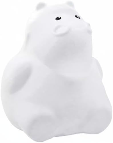 Hippo Night Light Touch Sensor Bedside Lamp Led Cartoon Breathing Night Lamp USB Rechargeable Silicone Light for Kids Bedroom Nursery Reading Decorative Animal