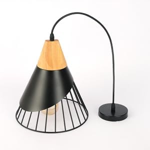 Pendant Lights Kitchen Black 2 Pack,Industrial Modern Lighting Hanging Lamps,Wood Dome Minimalist Industrial Ceiling Hanging Lights for Kitchen Island,Dining Room,Living Room,Bedroom,Hallway