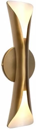 Tubicen Gold Wall Sconce Hardwired Elegant Modern Movie Theater Sconces Lighting Up Down Indoor 15.7" H Dimmable Decorative Accent Wall Lights for Living Room Bedroom Hallway Stairway