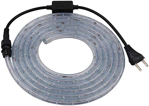 9.9ft 2-Wire Waterproof LED Rope Light Kit, 110V-120V PVC 30 LED/M Tube Lights Strip, 1/2" Rope Lights for Background, Outdoor, Christmas, Home Decoration(Multi-Color)