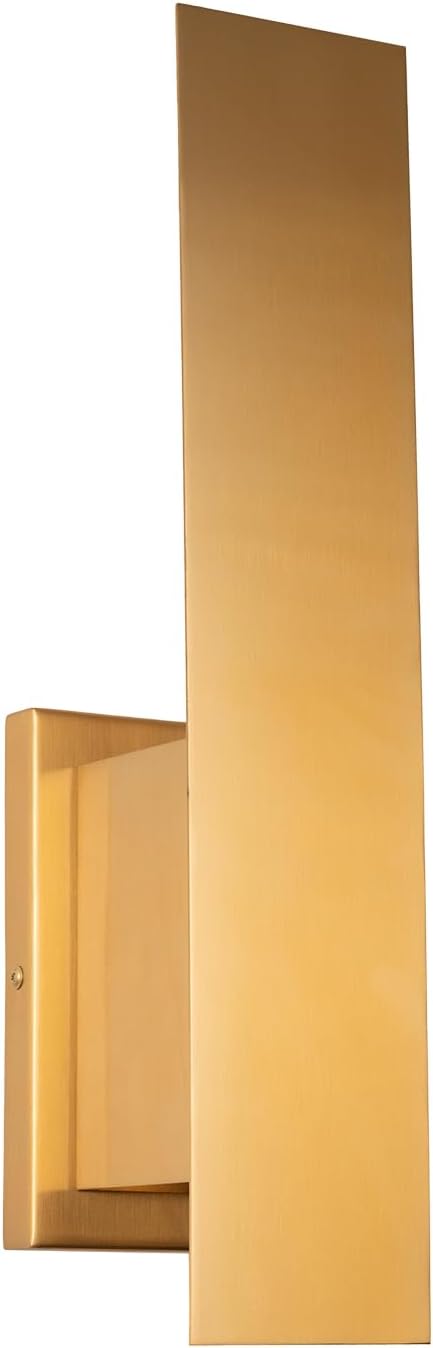 Indoor Wall Sconces, Modern Wall Lights, Up and Down Wall Mount Light, Dimmable Hardwired Wall Light for Bedroom, Living Room, Hallway, GU10 Bulbs Excluded, 2 Pack (Brushed Gold)