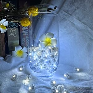 AIKEI 200pcs LED Balloon Lights,Mini Balls Lights,Long Standby Time Party Lamps,Waterproof for Paper Lantern,Easter Eggs Decor, Halloween Wedding Birthday Party Decoration (White+Warm White, 200pcs)