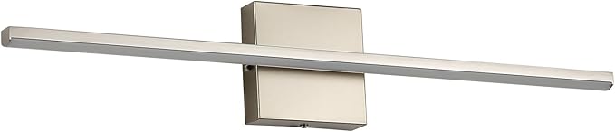 Modern Bathroom Vanity Light 24 Inch, 18W Brushed Nickel Bathroom Light Fixture Over Mirror, Dimmable 5CCT LED Wall Sconce Lighting for Restr