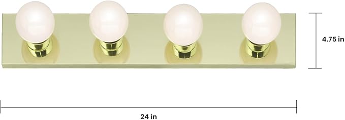 Nuvo Lighting SF77/189 Transitional Four Light Vanity in Brass-Polished/Cast finish