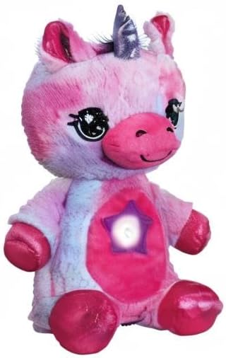 Ontel Star Belly Dream Lites, Stuffed Animal Night Light, Magical Pink And Purple Unicorn - Projects Glowing Stars & Shapes In 6 Gentle Colors, As Seen On TV