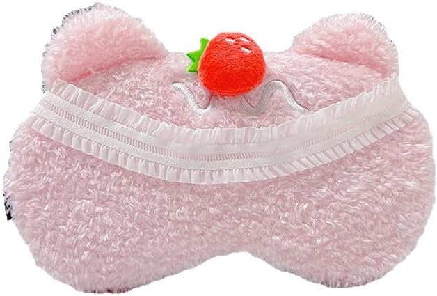 PERFECTSIGHT Cute Sleep Eye Masks (Pink Cake)