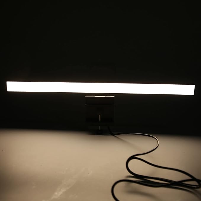 Cuifati Computer Monitor Light Bar, 3 Color Monitor Led Lights(3000/4000/6000K) with Touch Control, Timing, Type C Eye Erotection Monitor Light for Gaming and Office (5W)