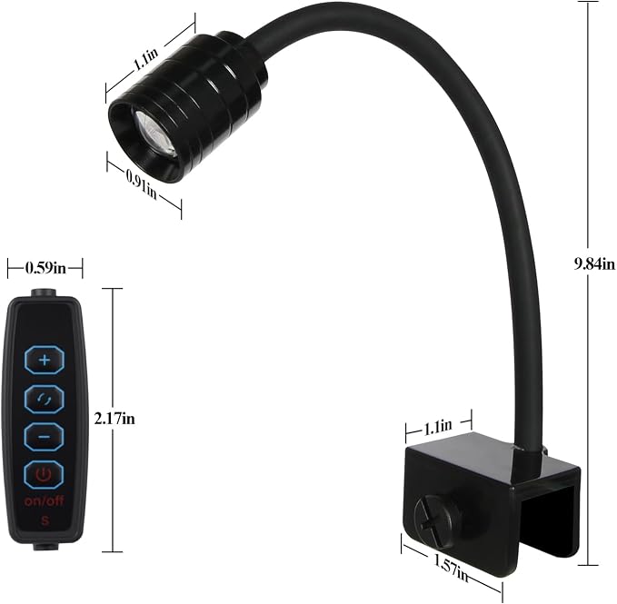 3W LED Aquarium Light, Clip On Fish Tank Lamp | Full Spectrum, 3 Color Modes, Adjustable Beam, Aluminum Housing, Terrarium & Coral
