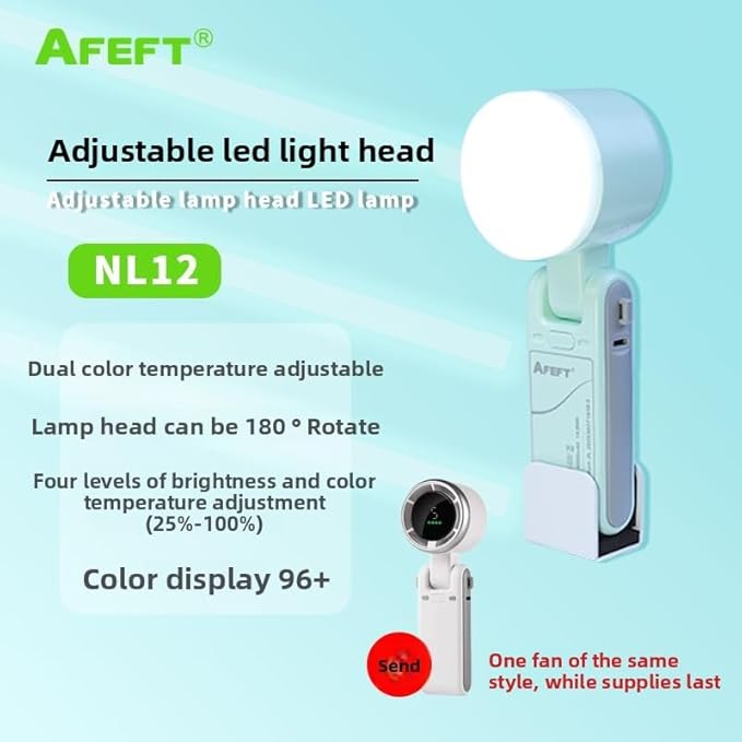 Portable LED Photography Light Adjustable Color Temperature & Brightness Handheld Fill Light Photography, Videography, and Live Streaming Lighting