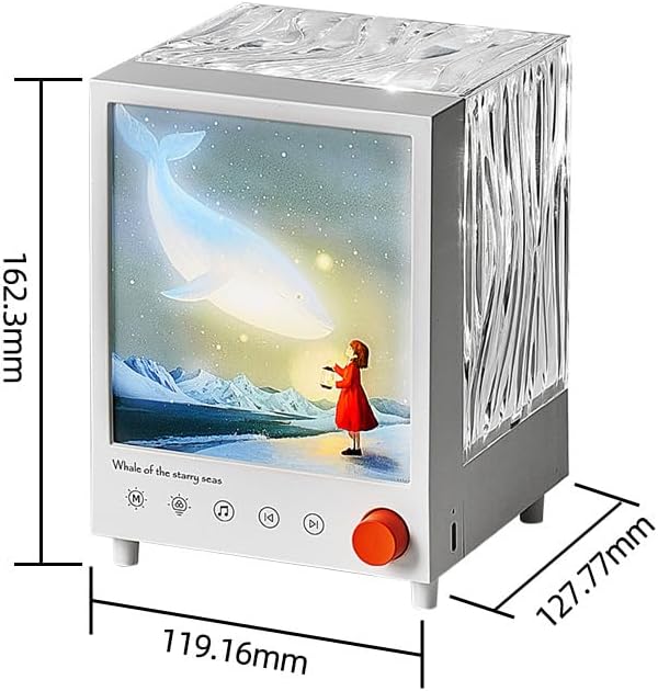ELITUN Aurora Lights Northern Lights Projector for Kids Teen Girls Gifts | 7 Colors Mood Lighting Ambient Lighting Ocean Lamp for Bedroom Decor, Buletooth Speaker,7 White Noises, Birthday Gift