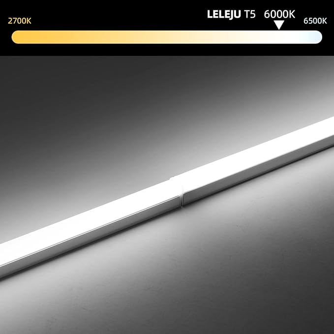 LED Shop Light 3FT, 15W, 6000K, 1500lm, LED Ceiling and Under Cabinet Lights, Utility Linkable Shop T5 Integrated Single Fixture (Pack of 2)