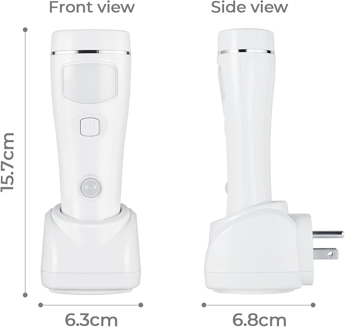 Multi-Function Motion Sensor Night Light, LED Emergency Lights for Home Power Failure, Rechargeable Plug in Flashlights for Household (2 Pack)