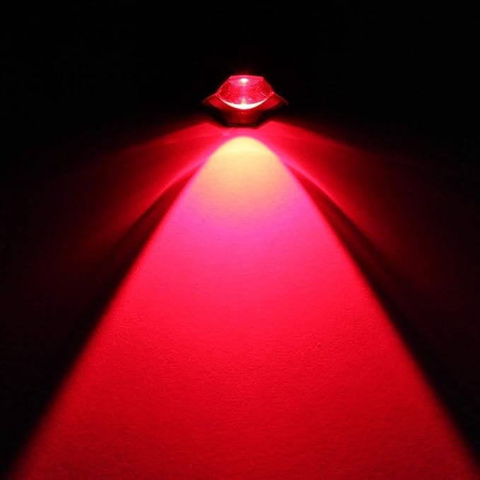 2 Pack Red Light Flashlight Red LDE Red Flashlight Night Vision Torch for Astronomy, Night Observation and Outdoor Activities(2 PCS)