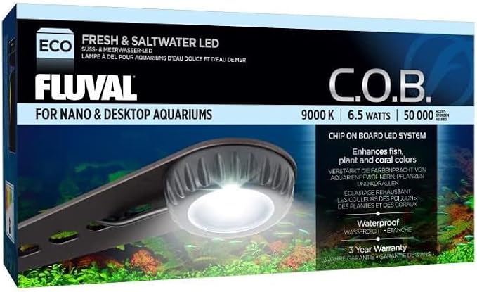 Fluval C.O.B. (Chip On Board) Nano Aquarium LED Lighting, 6.5 Watts