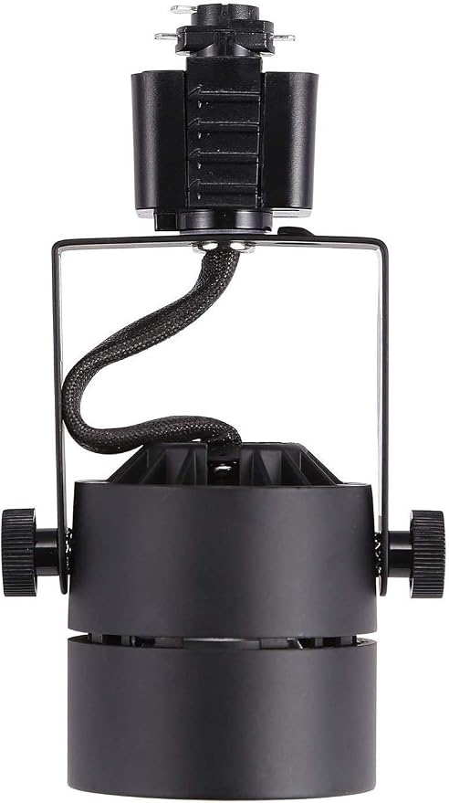 CLOUDY BAY 8W Dimmable LED Track Light Head,4000K Cool White CRI90+ True Color Rendering Adjustable Tilt Angle Track Lighting Fixture,40° Angle for Accent Retail,Black Finish,Halo Type- Pack of 6