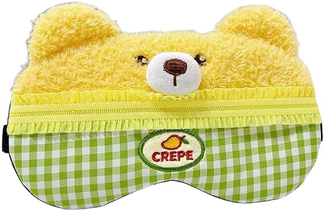 PERFECTSIGHT Cute Sleep Eye Masks (Yellow Cake)