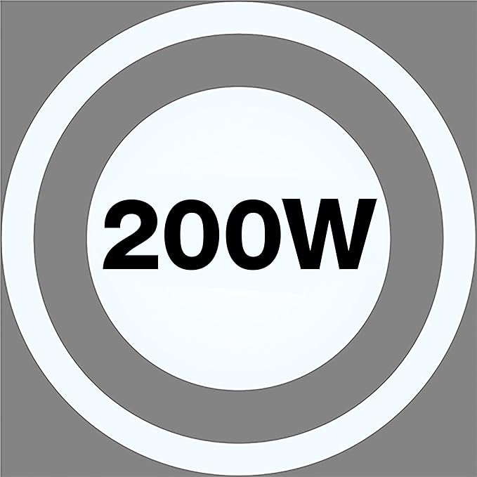 SYLVANIA ValueLED UFO LED High Bay Light, 200W, 22000 LMS, 80 CRI, 5000K, Daylight, Black, 120V with 6' Cord/Plug, High Bay Led Shop Lights for Commercial Factory Barn Garage, UL Listed-6 Pack (67261)