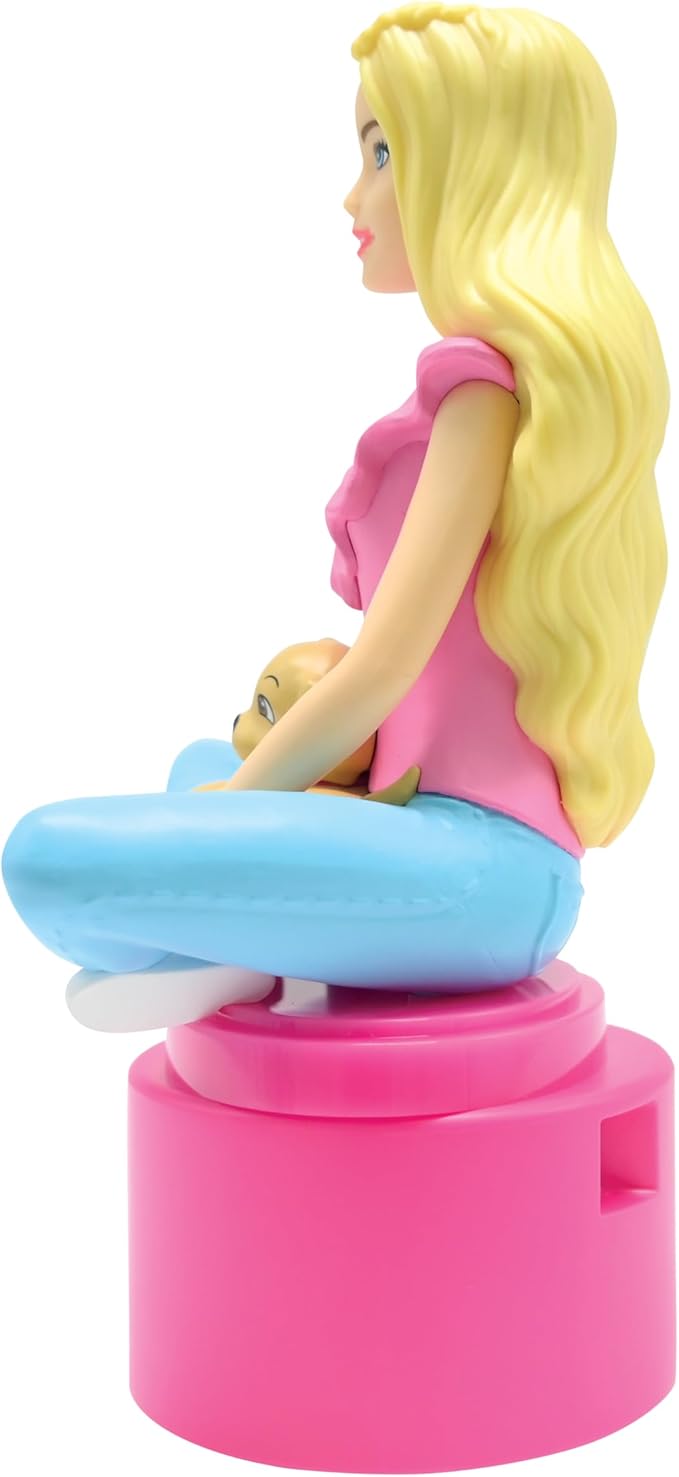Lexibook, Barbie NLJ01BB Baby Nursery Soft Light Battery Operated LED Pocket Night Light Pink