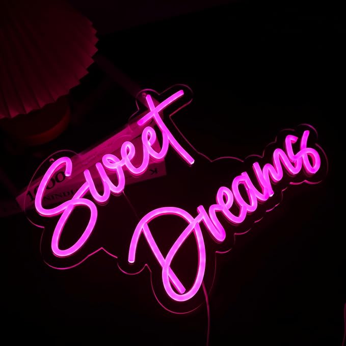 Sweet Dream Neon Signs for Wall Decor,Led Neon Light for Bedroom,Bedroom,Christmas Birthday Party Gift