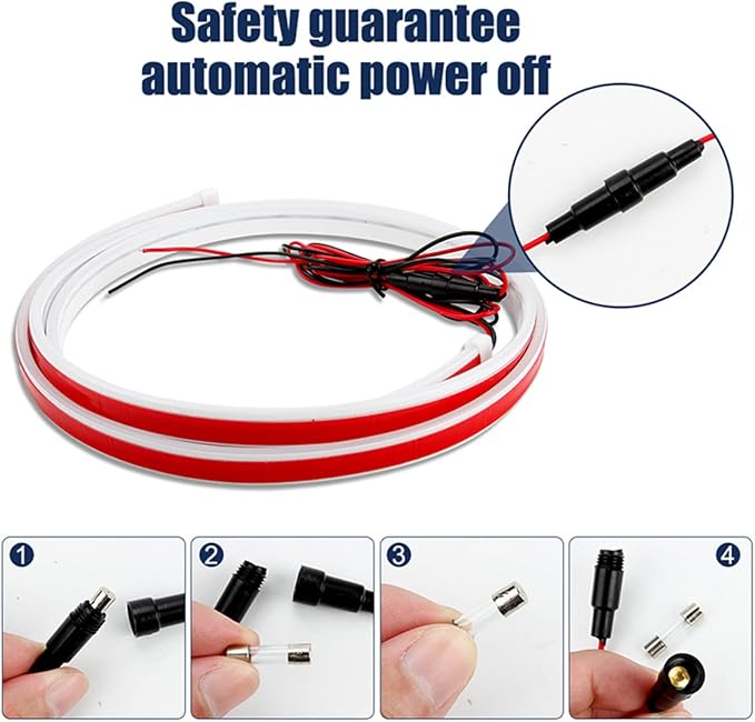 Car LED Hood Light Strip for Cars, SUVs, Trucks, Green, 70 Inch | 12V, Universal, Flexible Waterproof Daytime Running Light, Dynamic Scan Start-up Effect, Super Bright Bonnet Lights