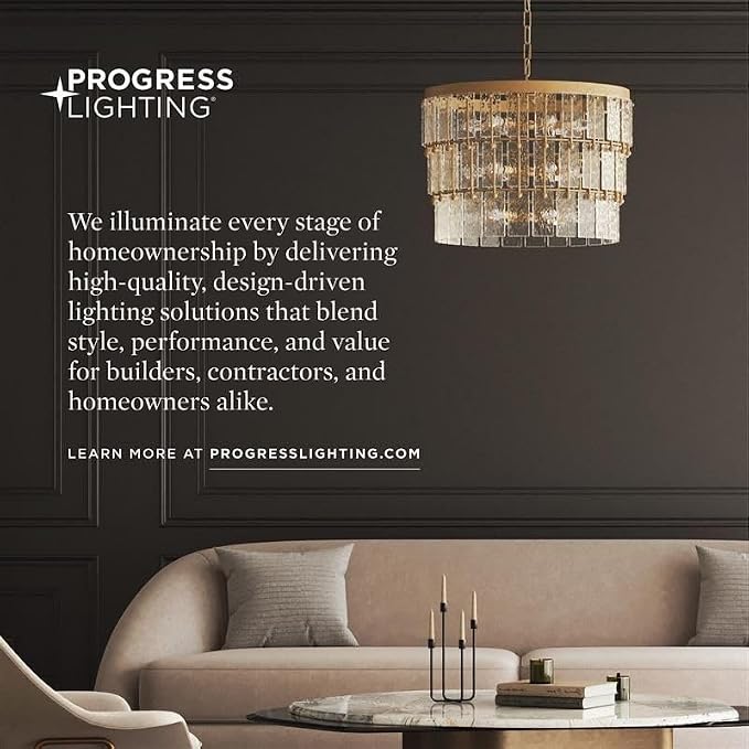 Progress Lighting P3713-09 Inspire Two-Light Flush Mount, Brushed Nickel