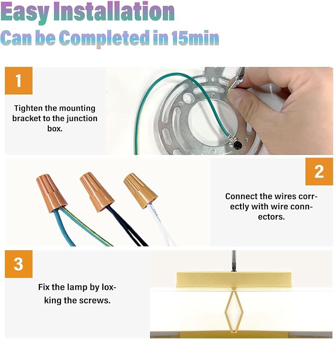 16 Inch Bathroom Vanity Light 2000LM, AC 120V 5CCT Modern Bathroom Lighting Fixtures Over Mirror Dimmable, 20W Gold LED Vanity Lighting Fixtures Wall Sconce ETL Certified, 1Pack
