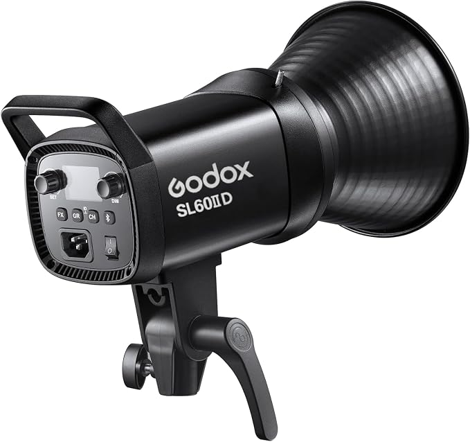 Godox SL60IID 70W LED Video Light, 18600Lux@1M 5600K LED Continuous Light, CRI96+ Bluetooth&Remote Control 8 Fx Effects, Compact Studio Light for Video&Photography