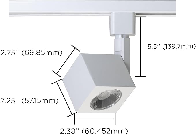 Nuvo Lighting TH463 Transitional One Light Track Head in White Finish, 5.19 inches