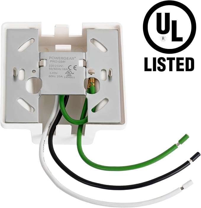 20FT H Track Lighting Rails Kit, White | H Type Track Rails with Floating Canopy Connector, End Caps, Live End Feed and T L Connector