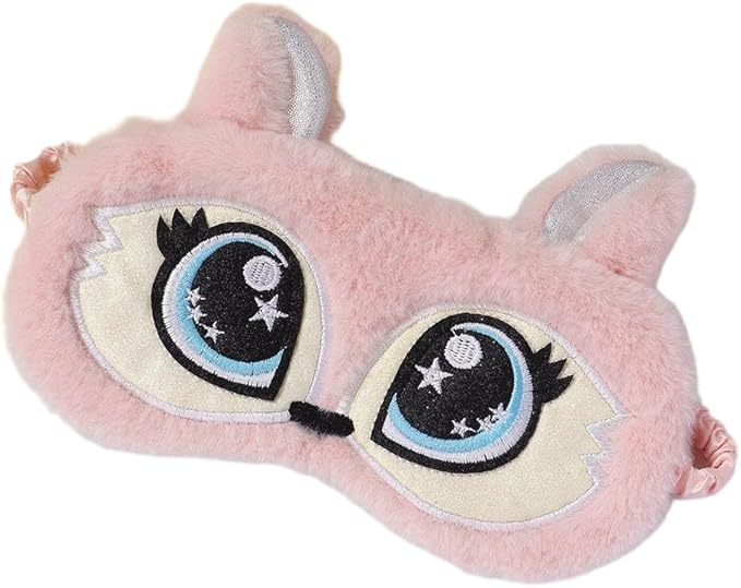 PERFECTSIGHT Cute Sleep Eye Masks (Pink Fox)
