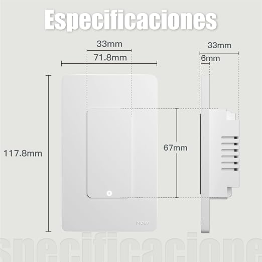 MOES WiFi Smart 4 Gang Light Switch, Neutral Required, White | Inteligente Single Pole Switch, Compatible with Alexa Google Assistant, Remote Control, No Hub Required