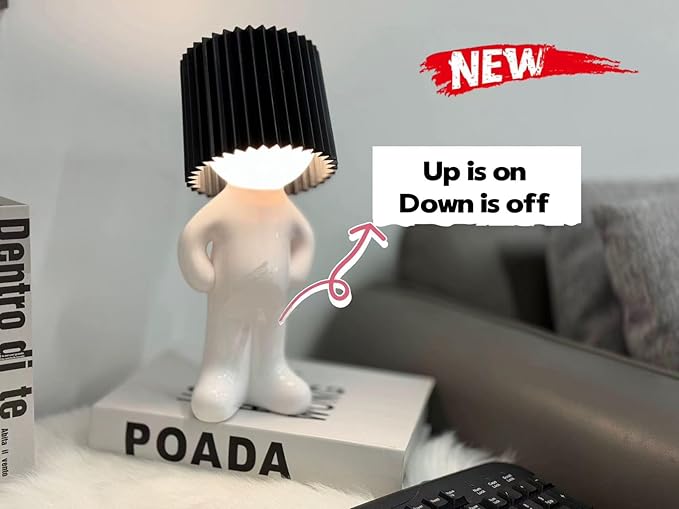 Bedside Night Light, Shy Man lamp,Birthday Christmas Gifts for Men Women Boyfriend Girlfriend, Funny Anniversary Gag Gifts, White Elephant Gifts for Adults,Anniversary Funny Gag Gifts