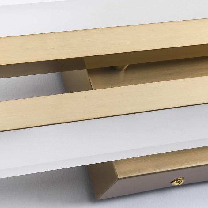 PRESDE 24 Inch LED Vanity Light Brushed Gold Bathroom Light Fixtures Over Mirror Modern Bath Lighting Bar 5CCT