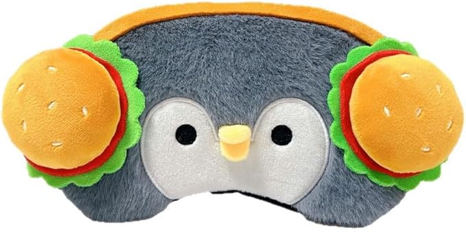 PERFECTSIGHT Cute Sleep Eye Masks (Burger Headphone)