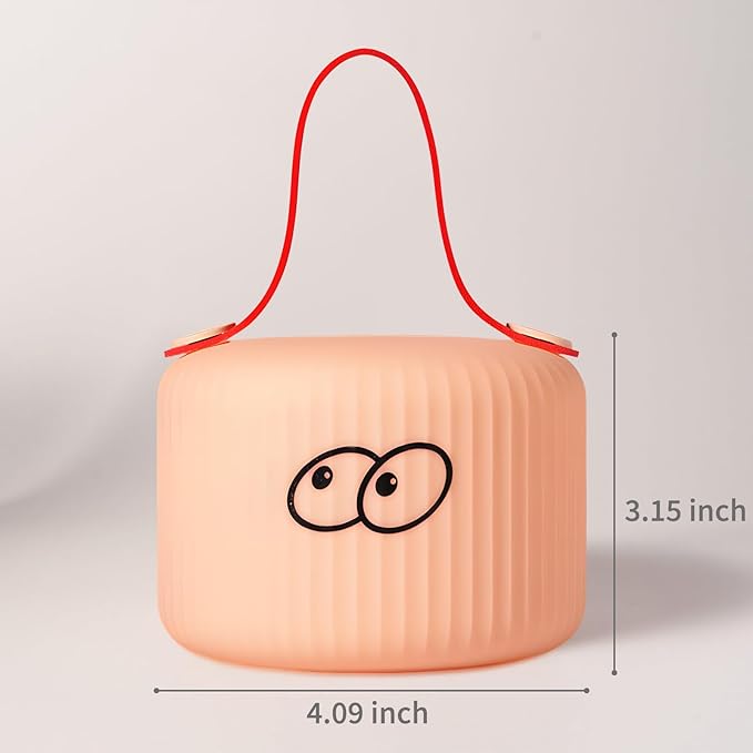Lantern Night Light, Cute Lantern Night Lamp for Kids Bedroom USB Rechargeable Lamps 2 Brightness Levels, Nursery Bedside Delay-Off Nightlight for Boys Girls Birthday Thanksgiving Christmas
