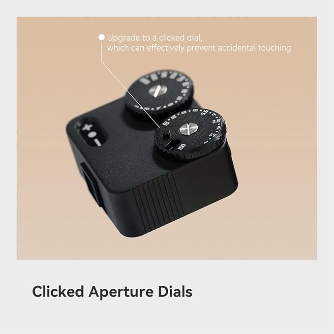 TTARTISAN Light Meter II, Adjustable ISO Aperture and Shutter Speed with Cold Shoe Lightmeter for Film Camera Light Meter Photography (Silver)