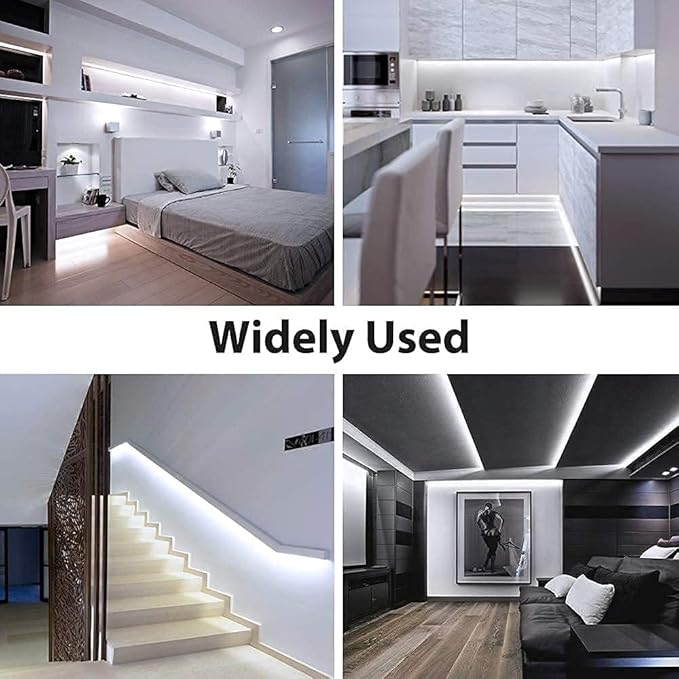 ZSLAIFU A 5V USB LED Light Strip, COB LED Strip Lights, White 5V LED Lights, Small LED Strip Light, TV Lights for TV Under Cabinet Kitchen Living Room Shelving or Displays (White, USB 3.3ft)