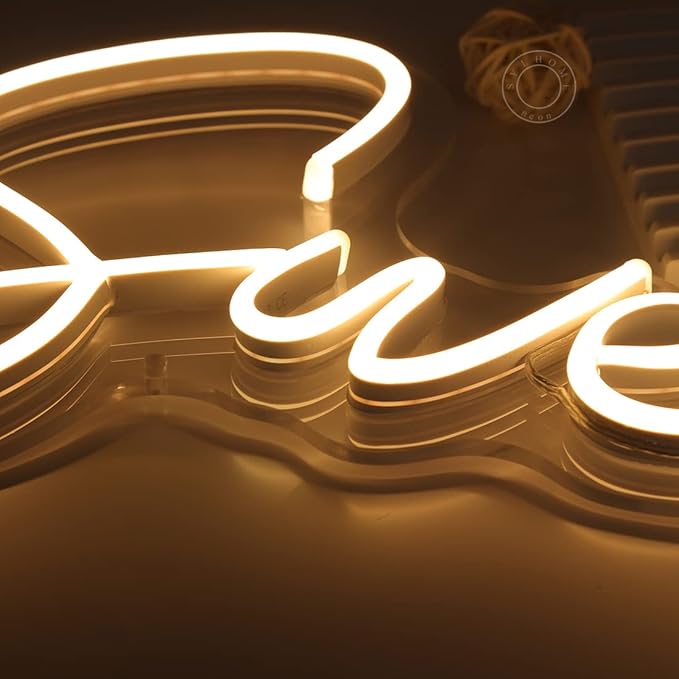 SYLHOME Sweet 16 LED Neon Light Sign 17"X7.3" 5V Sweet Girls Adults Bedroom Happy 16th Birthday Party Wall Decor Beautiful Bestie Sister Gift USB Warm White