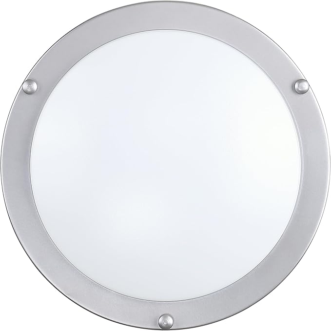 2 Pack 7.5 Inch Round Brushed Nickel Ceiling Light Fixture - Flush Mount LED Ceiling Lamp Set of Two 2700K/3000K/3500K/4000K/5000K Adjustable Brushed Nickel Bathroom LED Light for Bedroom 12W