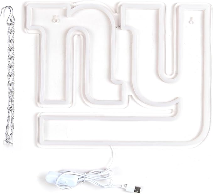 Football Neon Sign for Wall Decor Football Led Neon Light for Man Cave | Dimmable Rugby Team Logo Sign for Bedroom Club Bar Game Room Party Garage Decor Birthday Gifts for Men Size 15.4*12.0 In