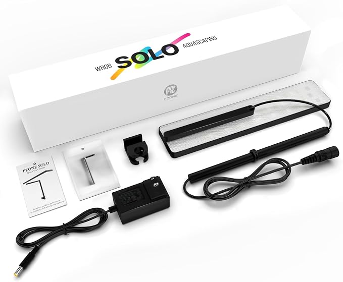 FZONE Solo Series Nano LED Aquarium Light, Full Spectrum and Dimmable, App-Controlled, for Freshwater and Planted Tanks