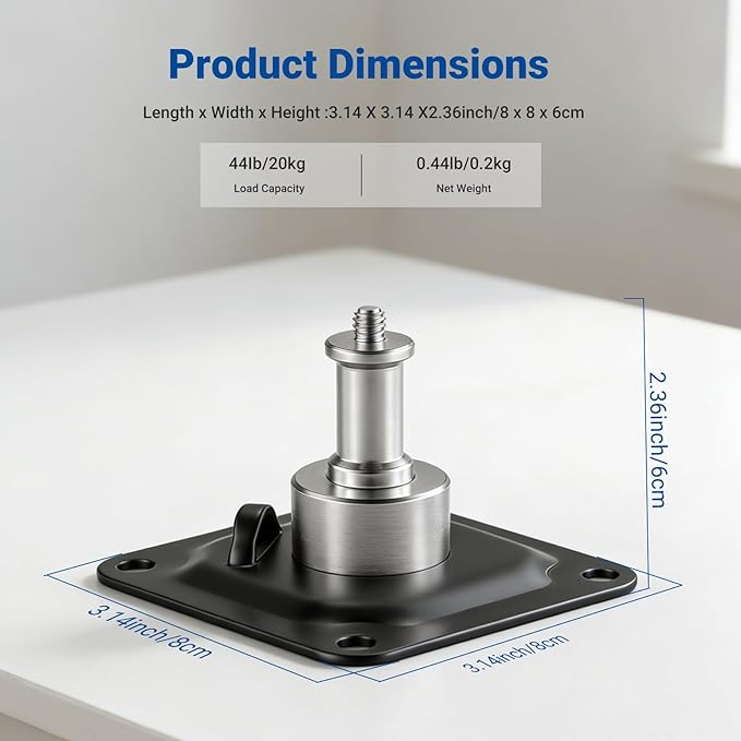 Neewer® Photography Photo Studio Video Wall Ceiling Mount 5/8" Stud with 1/4" Thread