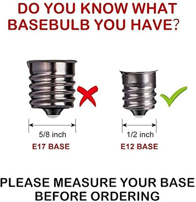 G40 Replacement Light Bulbs, 120V 5W Clear Globe Bulb, E12 C7 Candelabra Base, 1.5 Inch Glass Incandescent Bulbs for Indoor Outdoor Patio String Lights, Warm White -25 Pack
