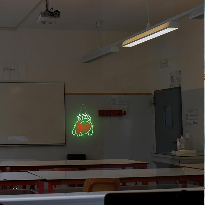 Cool Kids Read Books Neon Sign Toad Graduated Wall Decor Neon Light Bedroom Wall Decor Suitable for Classroom Book Party Library Decoration Reading Room Bookish Decor Gift