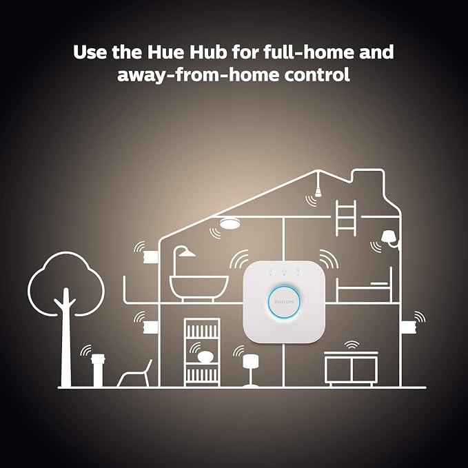 Philips Hue Smart 60W A19 LED Bulb - White Ambiance Warm-to-Cool White Light - 2 Pack - 800LM - E26 - Indoor - Control with Hue App - Works with Alexa, Google Assistant and Apple Homekit | Hue Smart LED Bulb, 2 Pack, 800LM, E26, Indoor, Control, Hue Ap...