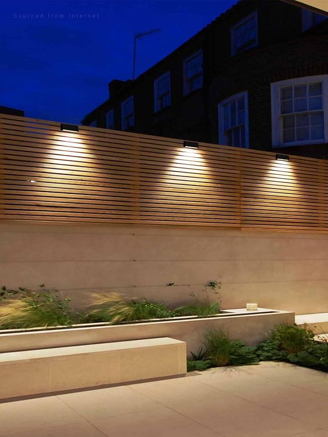 LEONLITE 4-Pack 8 Inch 5CCT Low Voltage LED Fence Lights 5W LED Deck Lights | 1800K/2700K/3000K/4000K/5000K, CRI90, 12-24V AC/DC, Landscape Step Railing Light, IP65, UL Listed Cord, Black, Aluminum