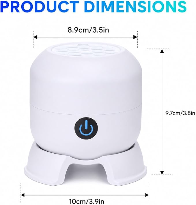psycat Dynamic Rotating LED Projector Light, 360° Rotating Ocean Wave Night Projection Night Light, Multi-Angle Projection Base, USB Rechargeable Light Projector, Adjustable Brightness (Ocean)