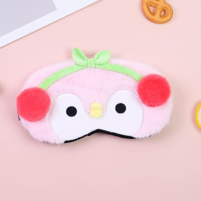 PERFECTSIGHT Cute Sleep Eye Masks (Pink Penguin)