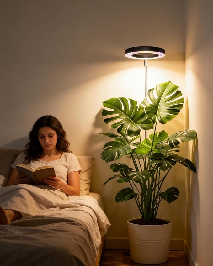 Plant Grow Light,yadoker LED Growing Light Full Spectrum for Indoor Plants,Height Adjustable, Automatic Timer, 5V Low Safe Voltage,Idea for Large Plant Light