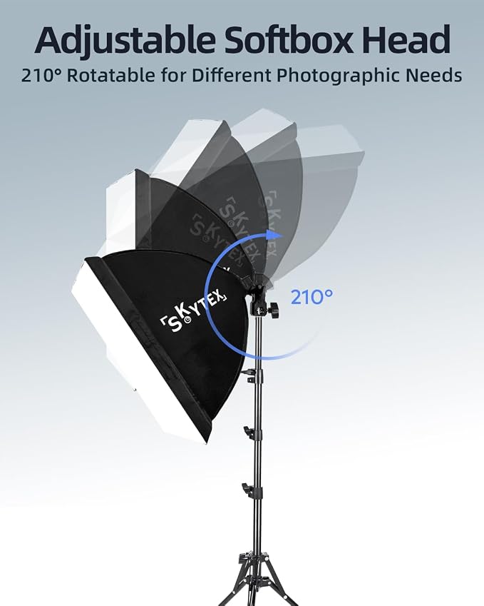 Softbox Lighting Kit 16x16in Soft Box 2Pack Upgrade 135W 2700-6400K 100V-240V E27 LEDBulb Continuous Photography Lighting,Photo Studio Light Equipment for Camera Shooting Video Recording